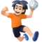 Pessoa Jogando Handebol: Tom de Pele Claro