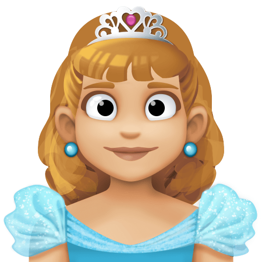 Princesa: Tom de Pele Médio-Claro