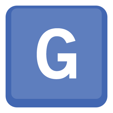 Symbol regionálního indikátoru Písmeno G
