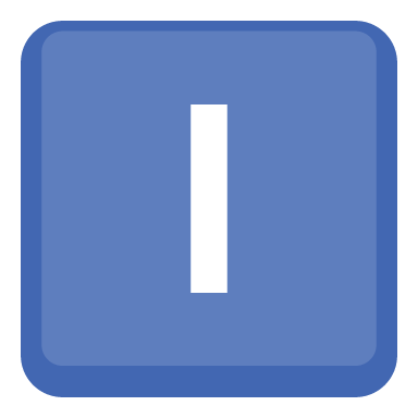 Symbol regionálního indikátoru Písmeno I