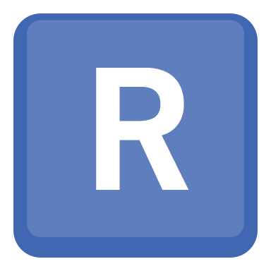 Symbol regionálního indikátoru Písmeno R