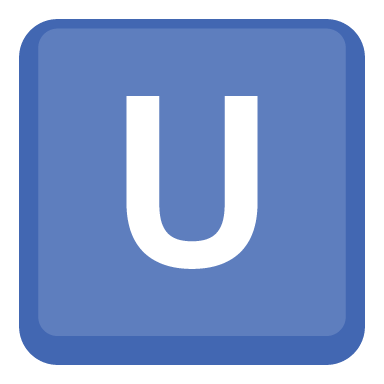 Symbol regionálního indikátoru Písmeno U