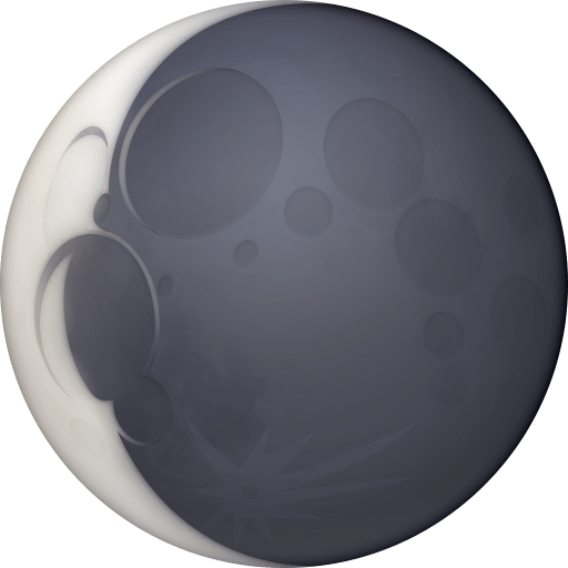 Lua Minguante Côncava