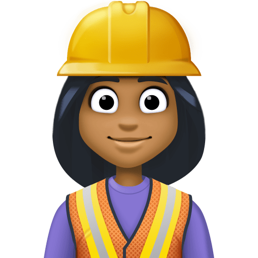 Operária Da Construção: Tom de Pele Médio-Escuro