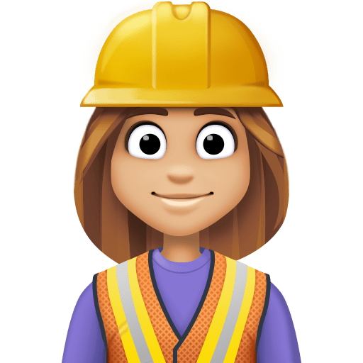 Operária Da Construção: Tom de Pele Médio-Claro