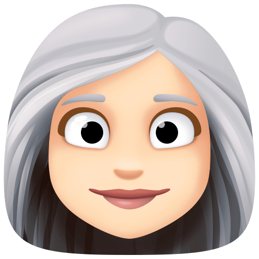 Mulher: Tom de Pele Claro, Cabelo Branco