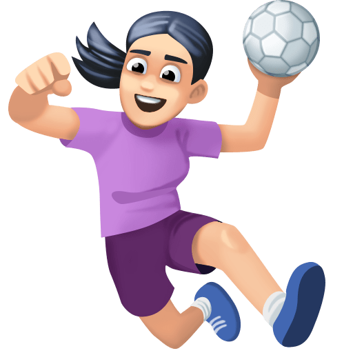 Jogadora De Handebol: Tom de Pele Claro