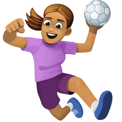 Jogadora De Handebol: Tom de Pele Médio