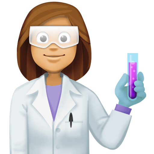 Cientista Mulher: Tom de Pele Médio