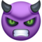 Visage En Colère Avec Des Cornes