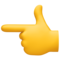 Main Avec Index Pointant À Gauche
