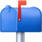 Boîte Aux Lettres Fermée Drapeau Levé