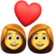 Couple avec cœur: Femme, Femme