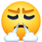 Visage Avec Fumée Sortant Des Narines