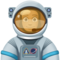 Astronaute Homme: Peau Moyennement Foncée