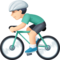 Cycliste Homme: Peau Claire