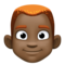 Homme: Peau Foncée, Cheveux Roux