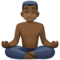 Homme Dans La Posture Du Lotus: Peau Foncée