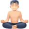 Homme Dans La Posture Du Lotus: Peau Claire