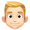 Homme: Peau Claire, Cheveux Blonds