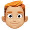 Homme: Peau Moyennement Claire, Cheveux Roux
