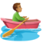 Rameur Dans Une Barque: Peau Moyenne