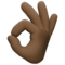 Signe OK: Peau Foncée