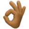 Signe OK: Peau Moyennement Foncée