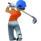 Joueur De Golf: Peau Moyennement Foncée