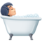 Personne Prenant Un Bain: Peau Claire