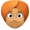 Personne En Turban: Peau Moyenne