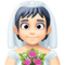 Personne Mariée Avec Voile: Peau Claire