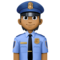 Policier: Peau Moyennement Foncée