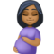 Femme Enceinte: Peau Moyennement Foncée