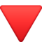 Triangle Rouge Pointant Vers Le Bas