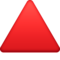 Triangle Rouge Pointant Vers Le Haut