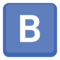 Symbol regionálního indikátoru Písmeno B