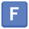 Symbol regionálního indikátoru Písmeno F