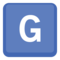 Symbol regionálního indikátoru Písmeno G