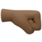 Poing À Droite: Peau Foncée