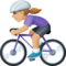 Cycliste Femme: Peau Moyennement Claire