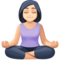 Femme Dans La Posture Du Lotus: Peau Claire