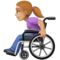 Femme En Fauteuil Roulant Manuel: Peau Moyennement Claire
