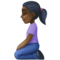 Femme À Genoux: Peau Foncée