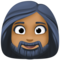Femme: Peau Moyennement Foncée, Barbe
