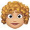 Femme: Peau Moyennement Claire, Cheveux Bouclés