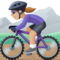 Femme En VTT: Peau Moyennement Claire