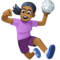Handballeuse: Peau Moyennement Foncée