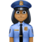 Policière: Peau Moyennement Foncée