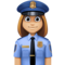 Policière: Peau Moyennement Claire